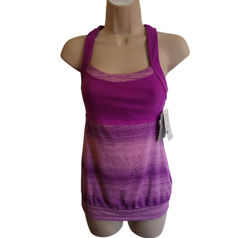 Athleta NWT Purple Stride Crunch and Punch Tank Top Size XXS